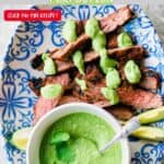 Grilled Steak and Avocado Sauce Perfection