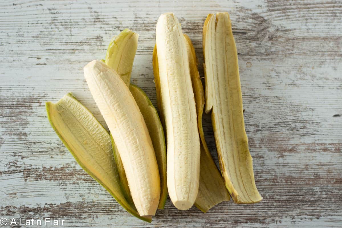 peeled-green-plantains-for-Oven-Baked-tostones