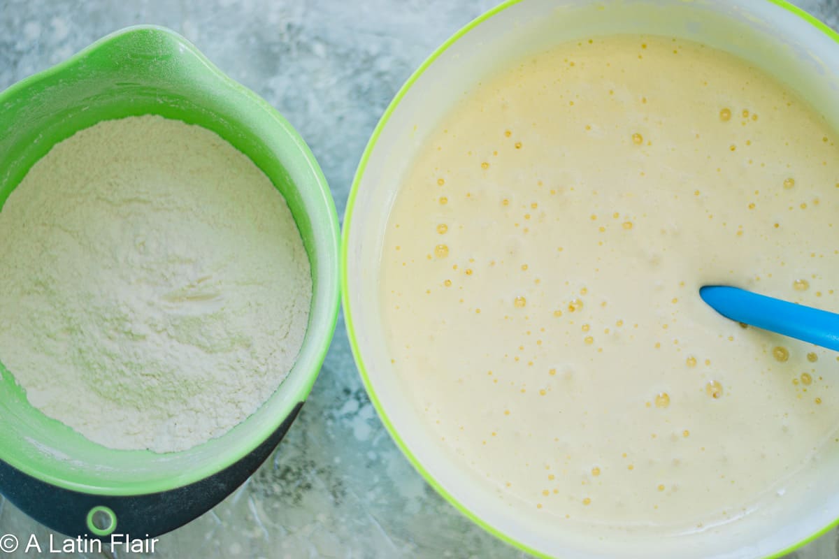 tres-leches-cake-mixtures-before-folding