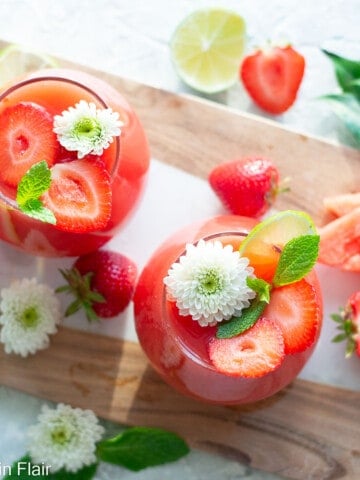 strawberry-watermelon-rosé-sangria
