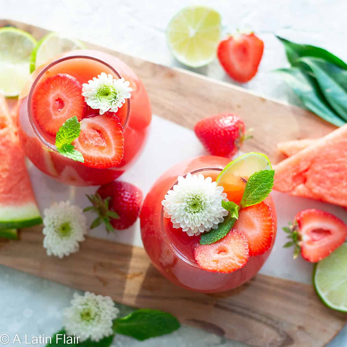 strawberry-watermelon-rosé-sangria