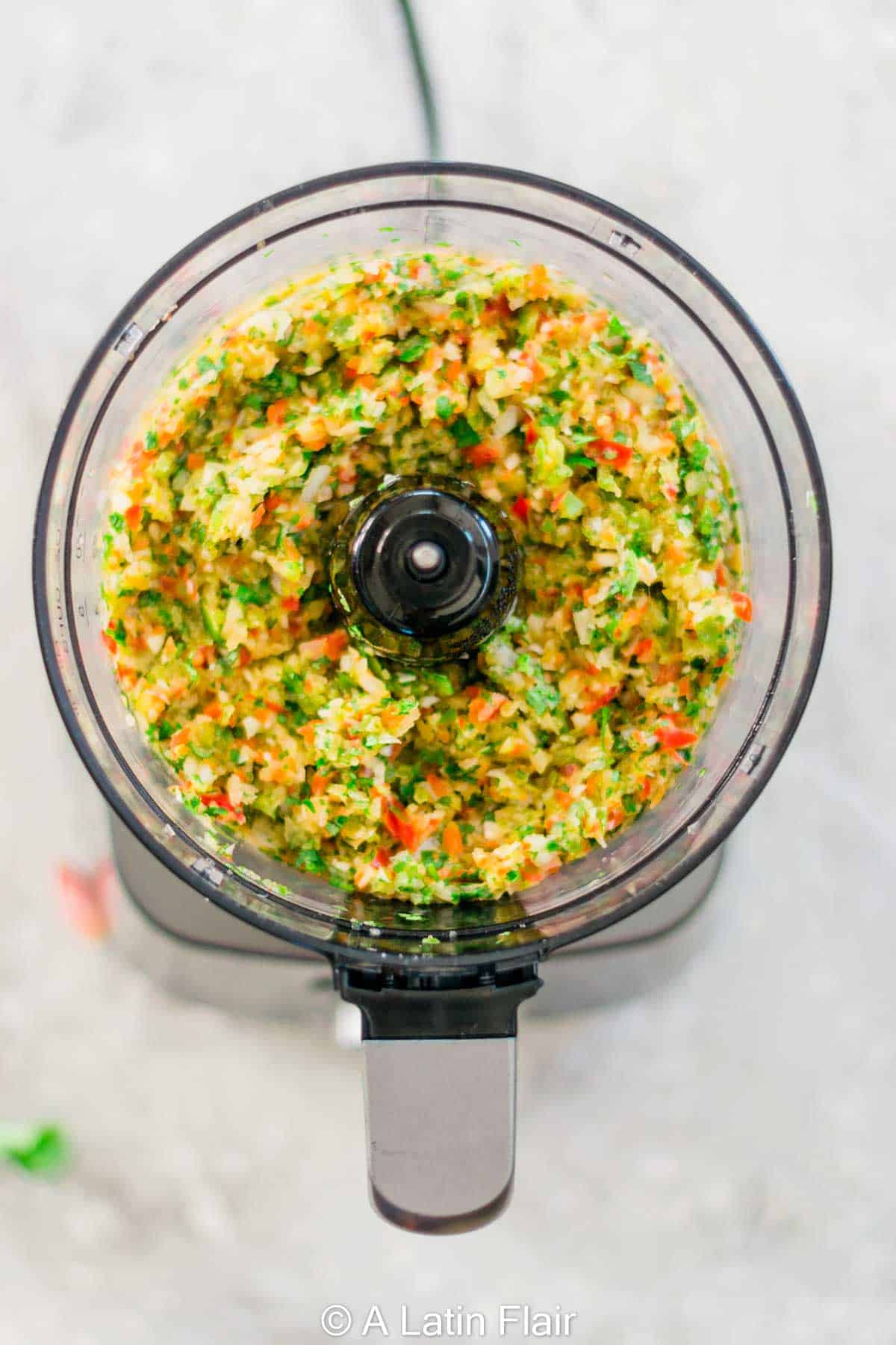 blended-ingredients-in-food-processor-for-puerto-rican-sofrito-recipe-4