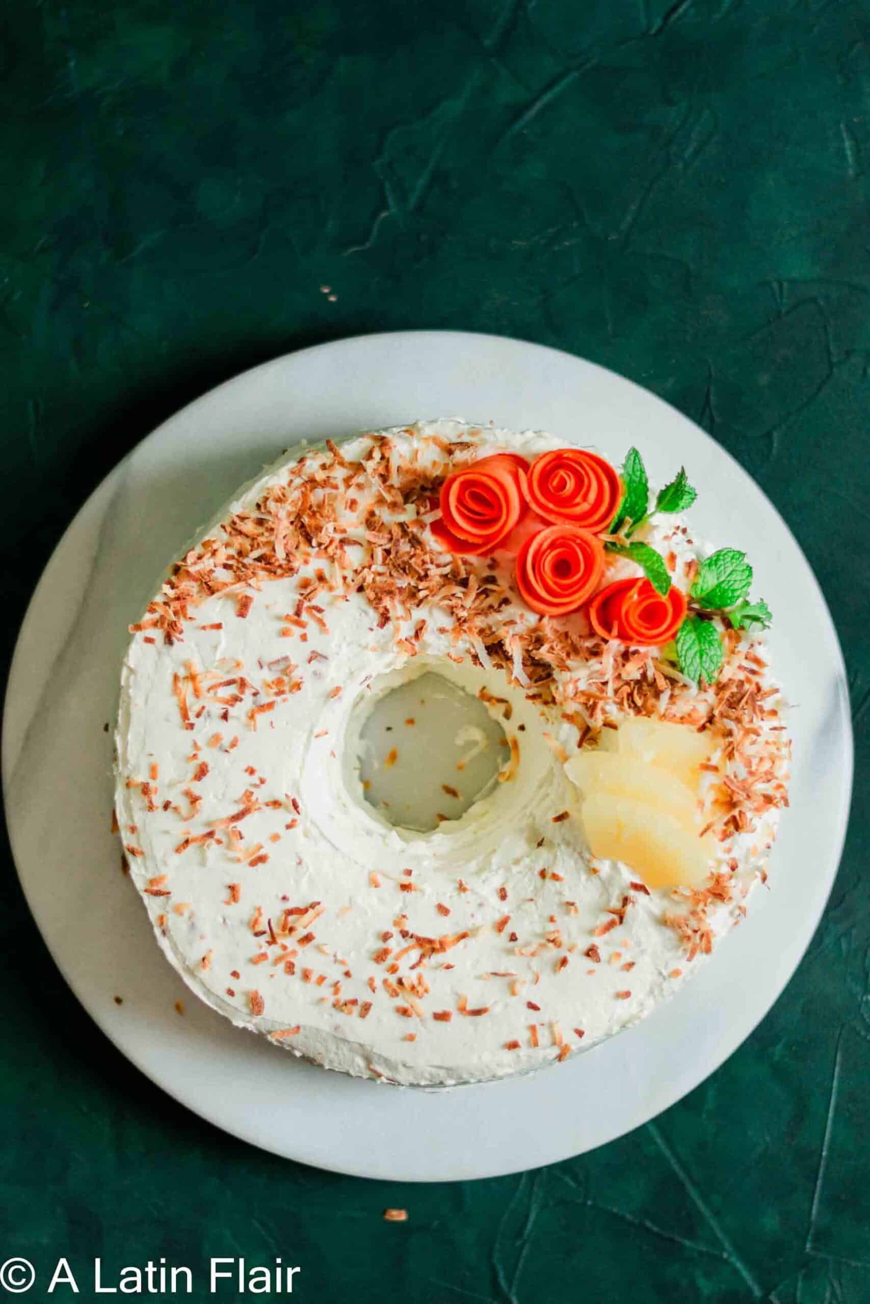 Carrot Cake with Pineapple and Coconut