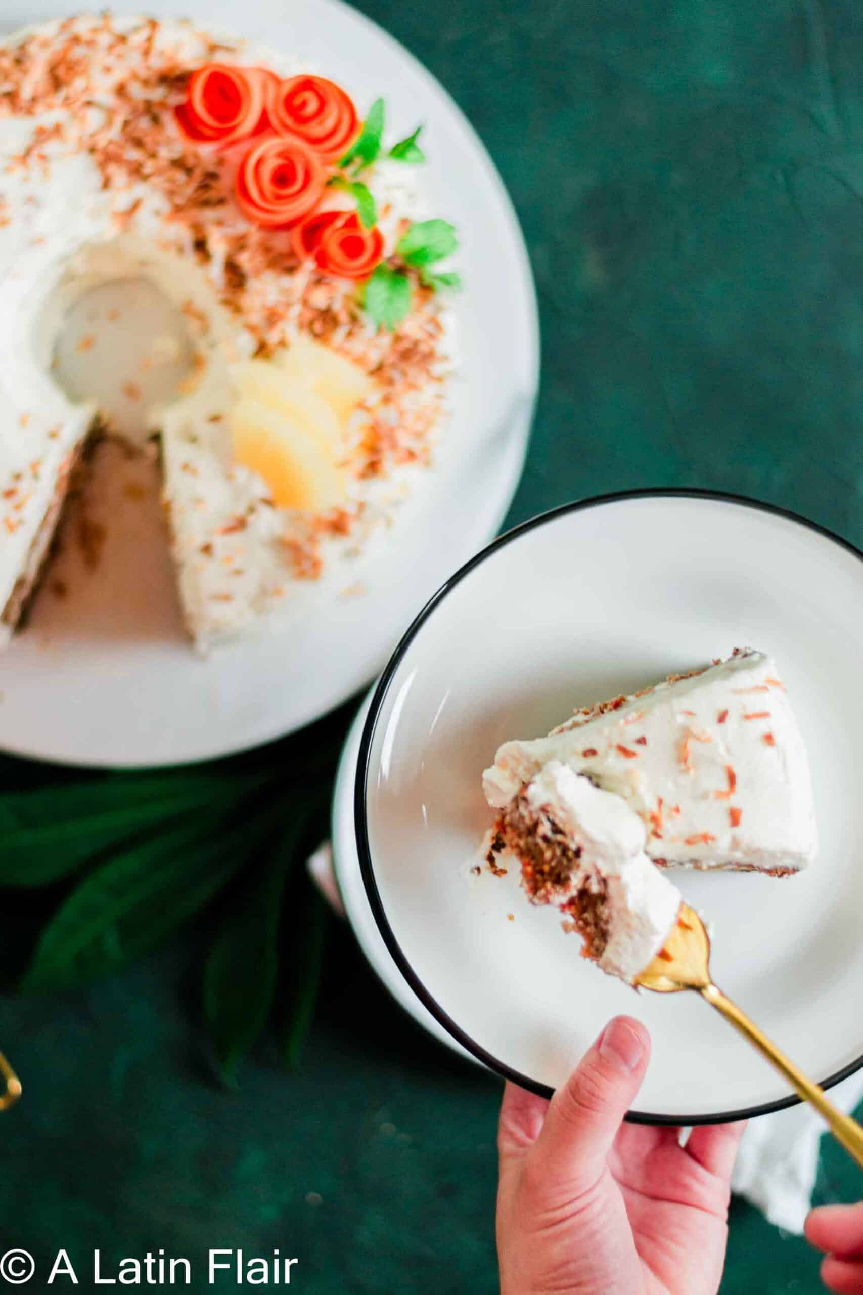 Carrot Cake with Pineapple and Coconut