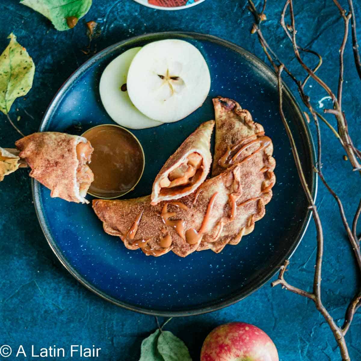 Baked Apple Empanadas with Dulce De Leche
