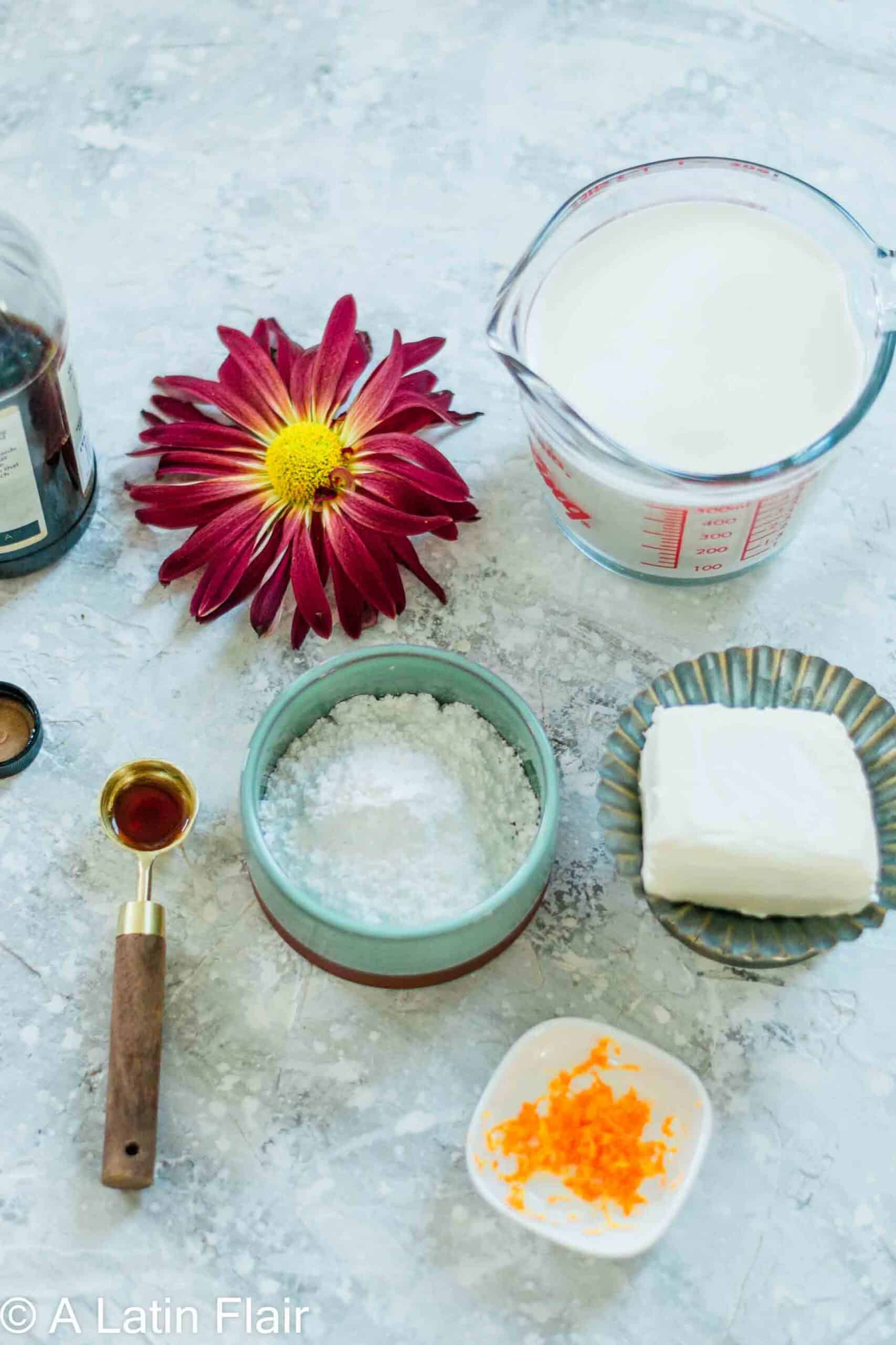 Ingredients for Carrot Cake with Pineapple and Coconut