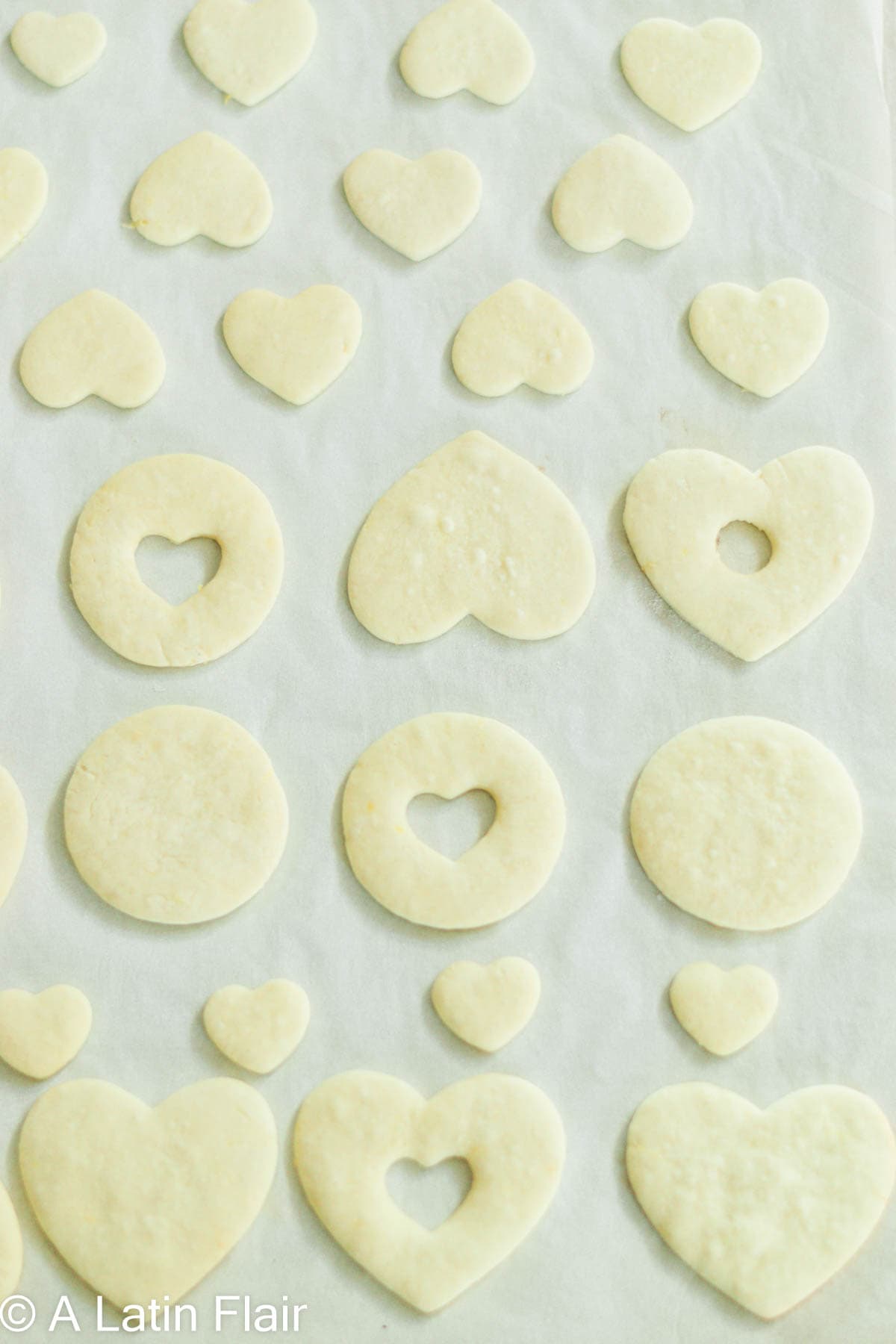 baked Heart shaped Dulce de Leche Cookie Recipe on baking sheet