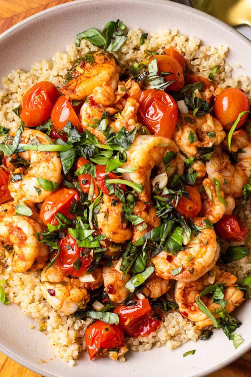 Citrus Shrimp with Burst Cherry Tomatoes