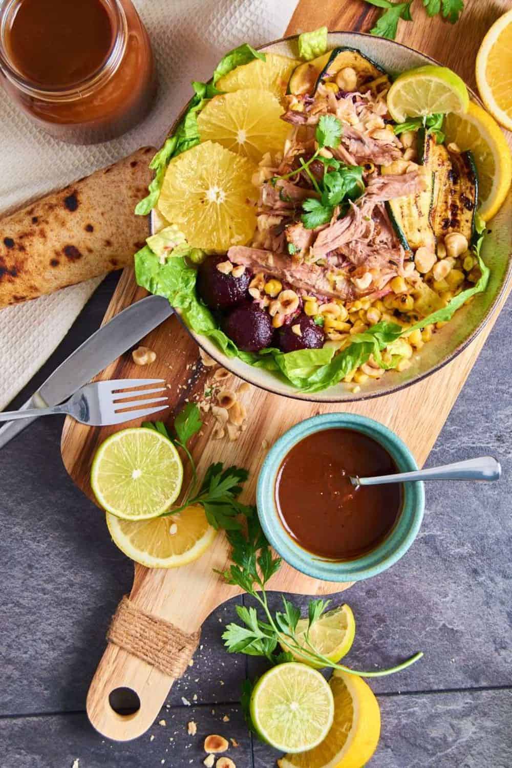 Cuban Pulled Pork Salad