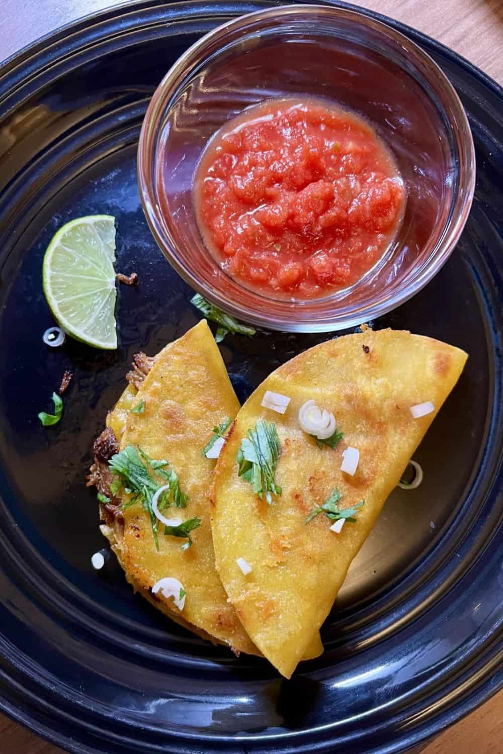 Fried Pulled Pork Tacos