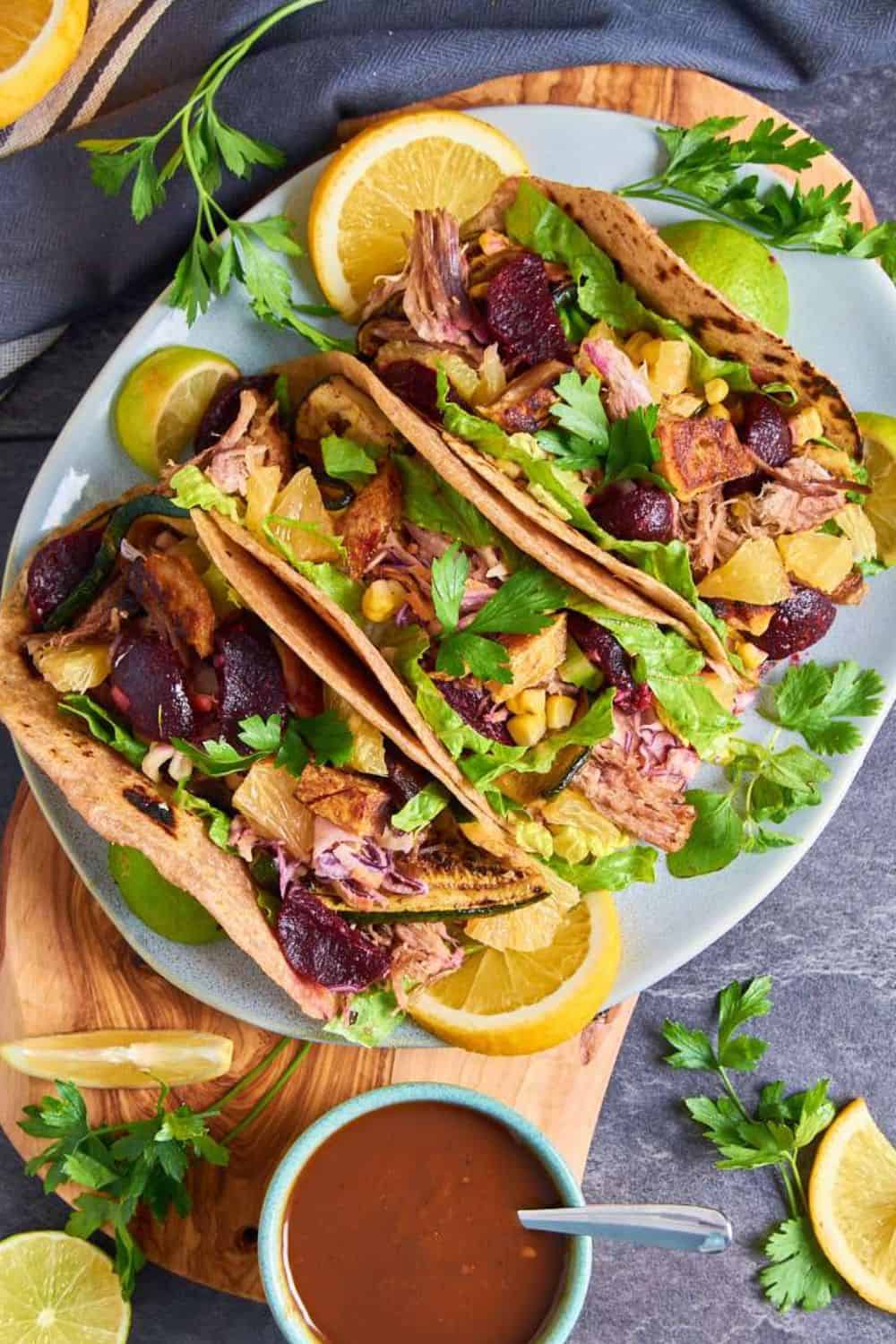 Healthy Leftover Pulled Pork Tacos