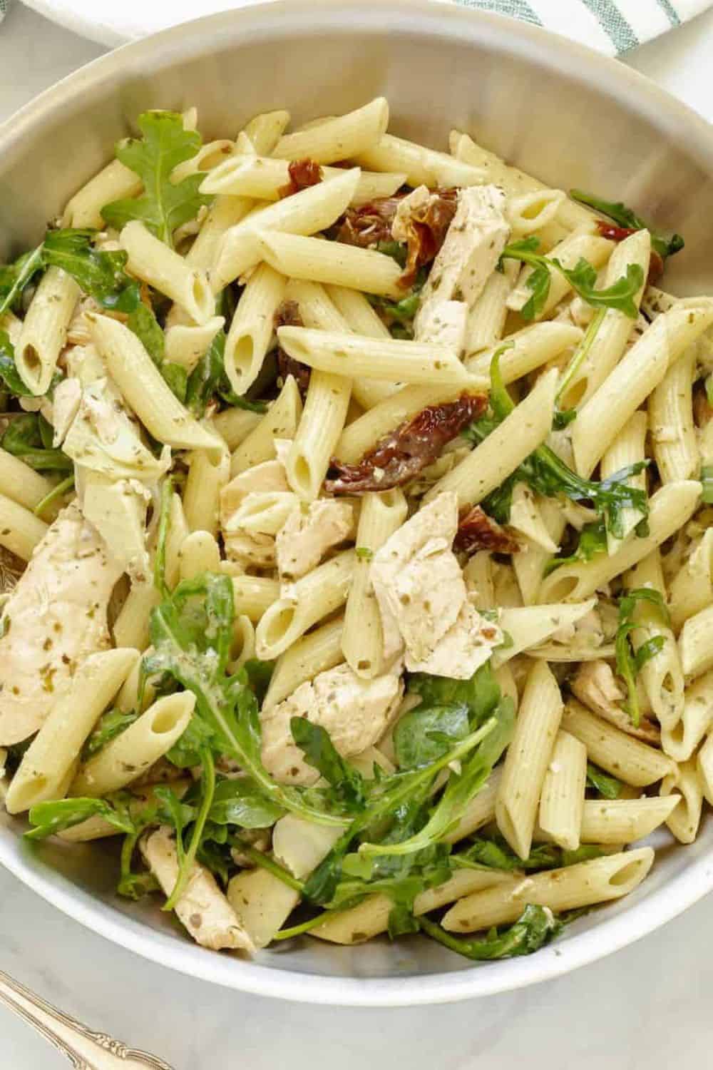 30 Minute Salmon Pesto Pasta