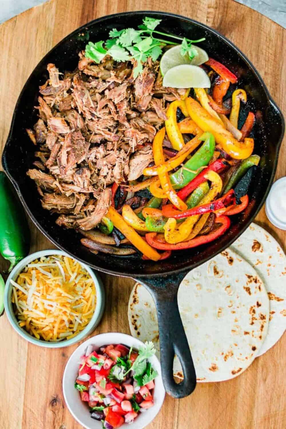 Pork Carnitas-Style Fajitas