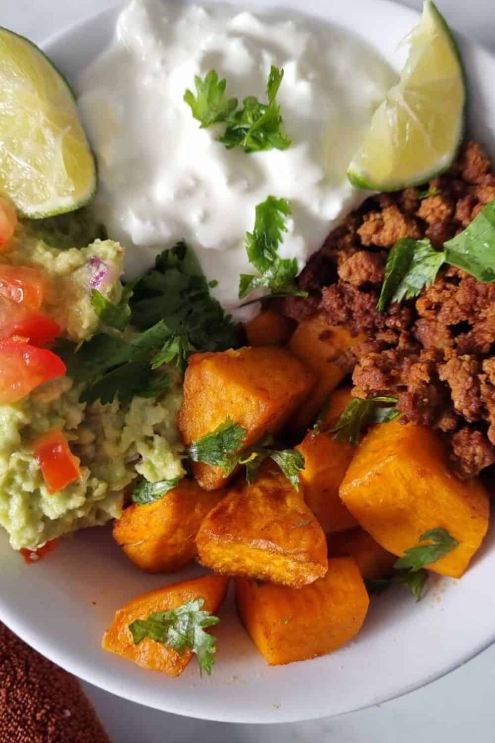 Viral Cottage Cheese Sweet Potato Beef Bowl