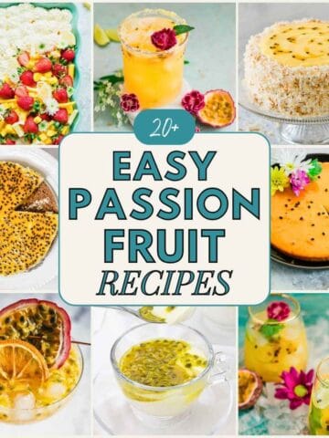 Passion fruit recipes.