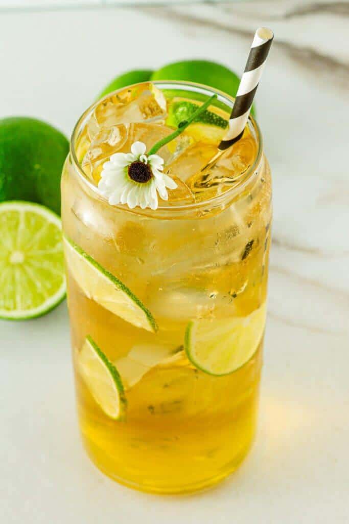 Passion fruit mocktail.