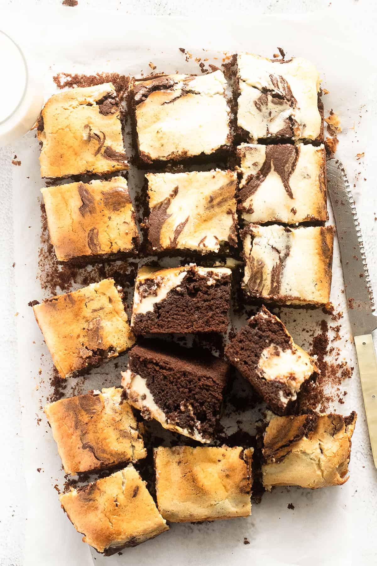 Condensed milk brownies.