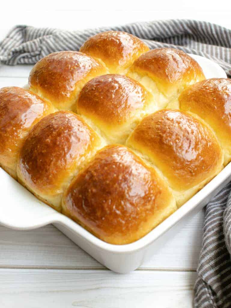 Condensed milk dinner rolls.