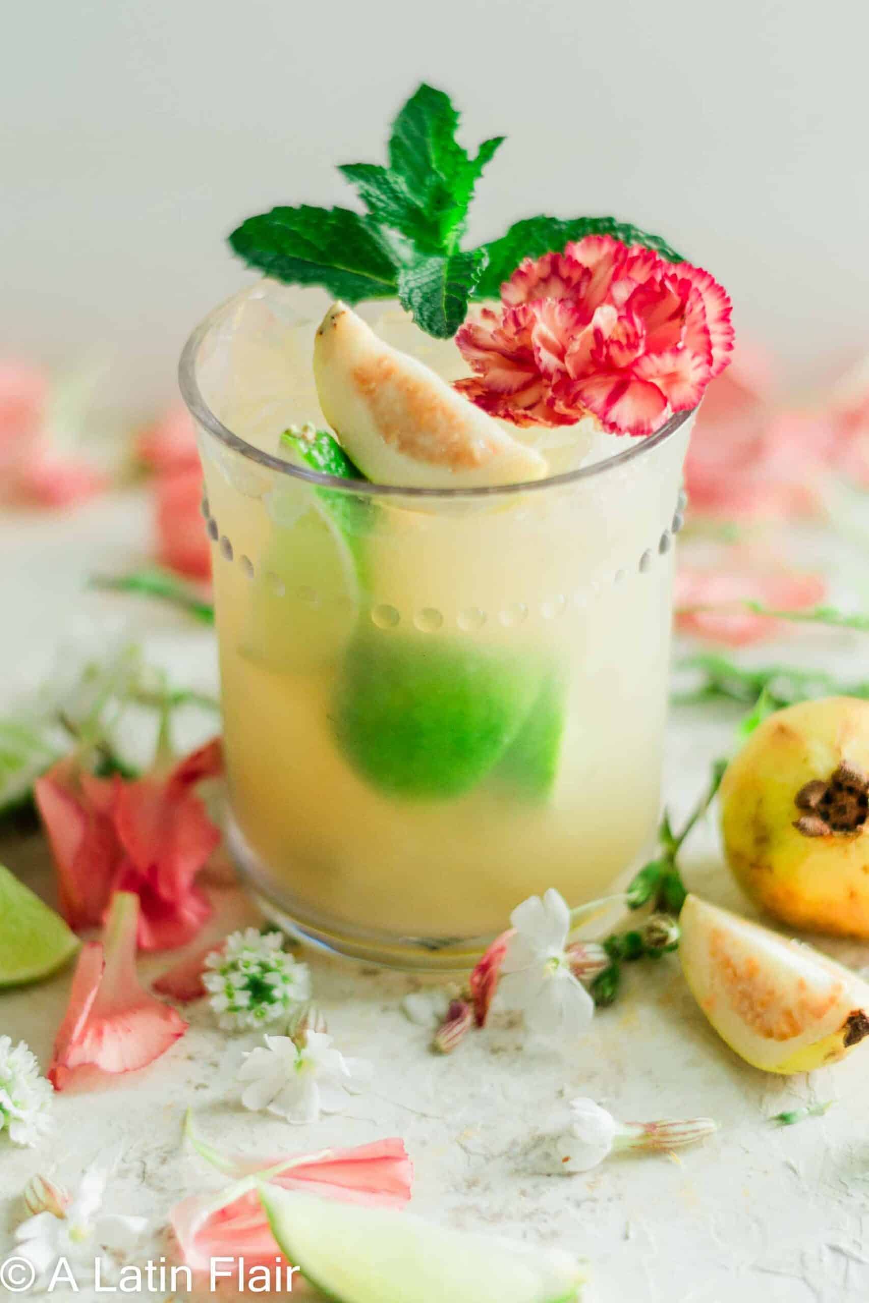 Guava caipirinha.