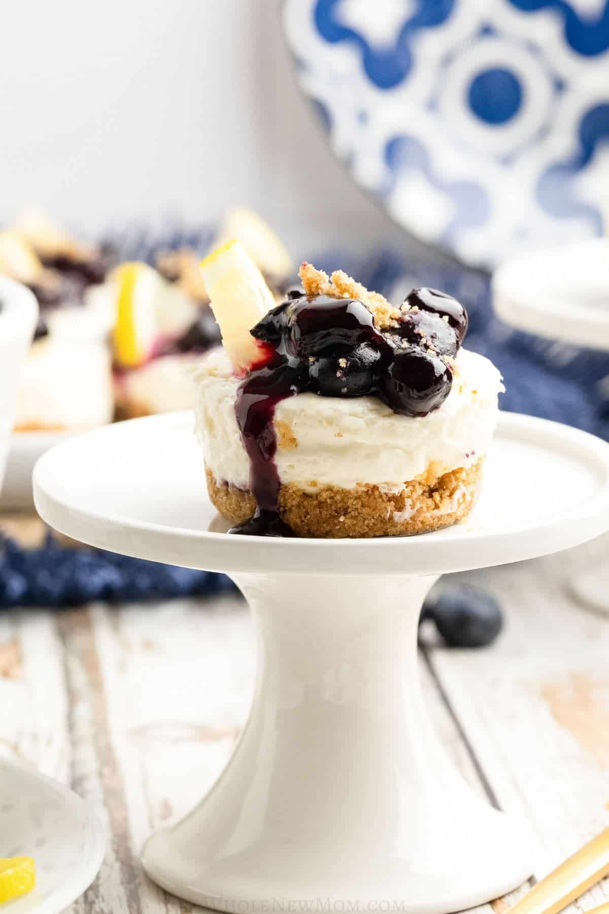 Keto no bake cheesecake bites.