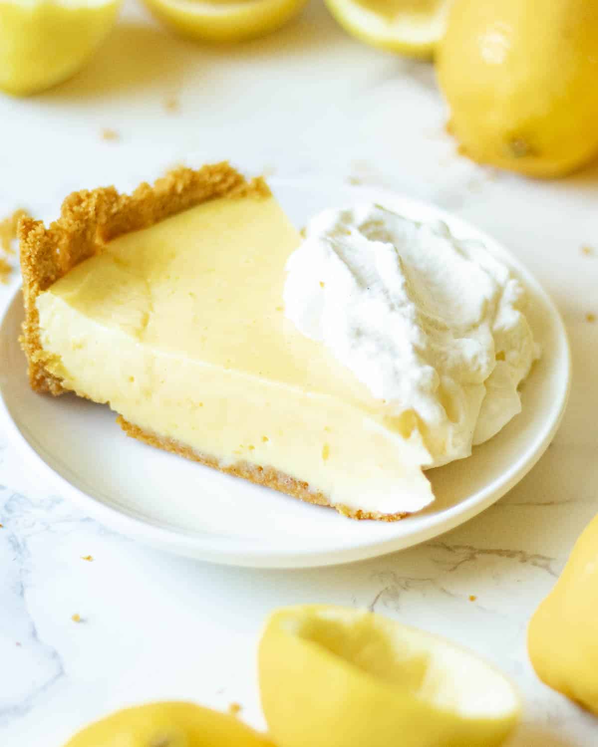 Lemon icebox pie.
