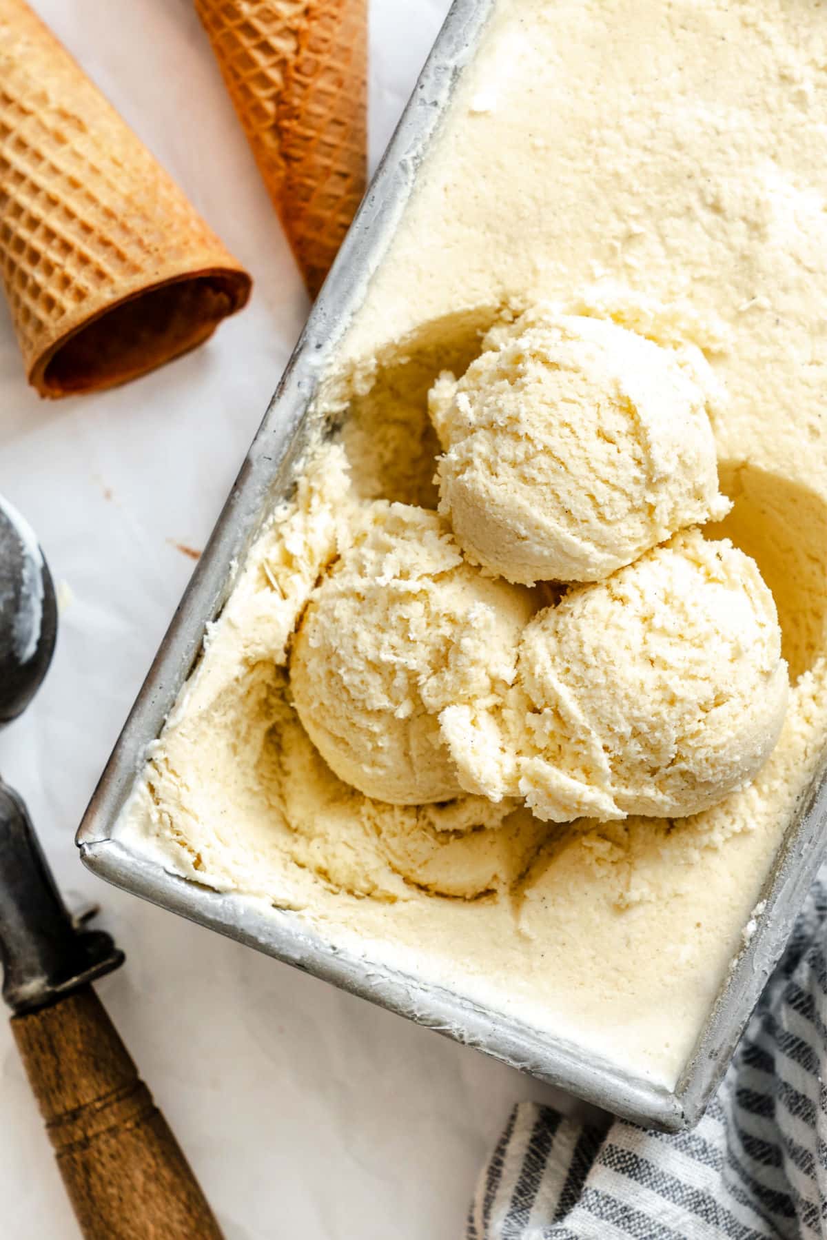 No churn vanilla ice cream.