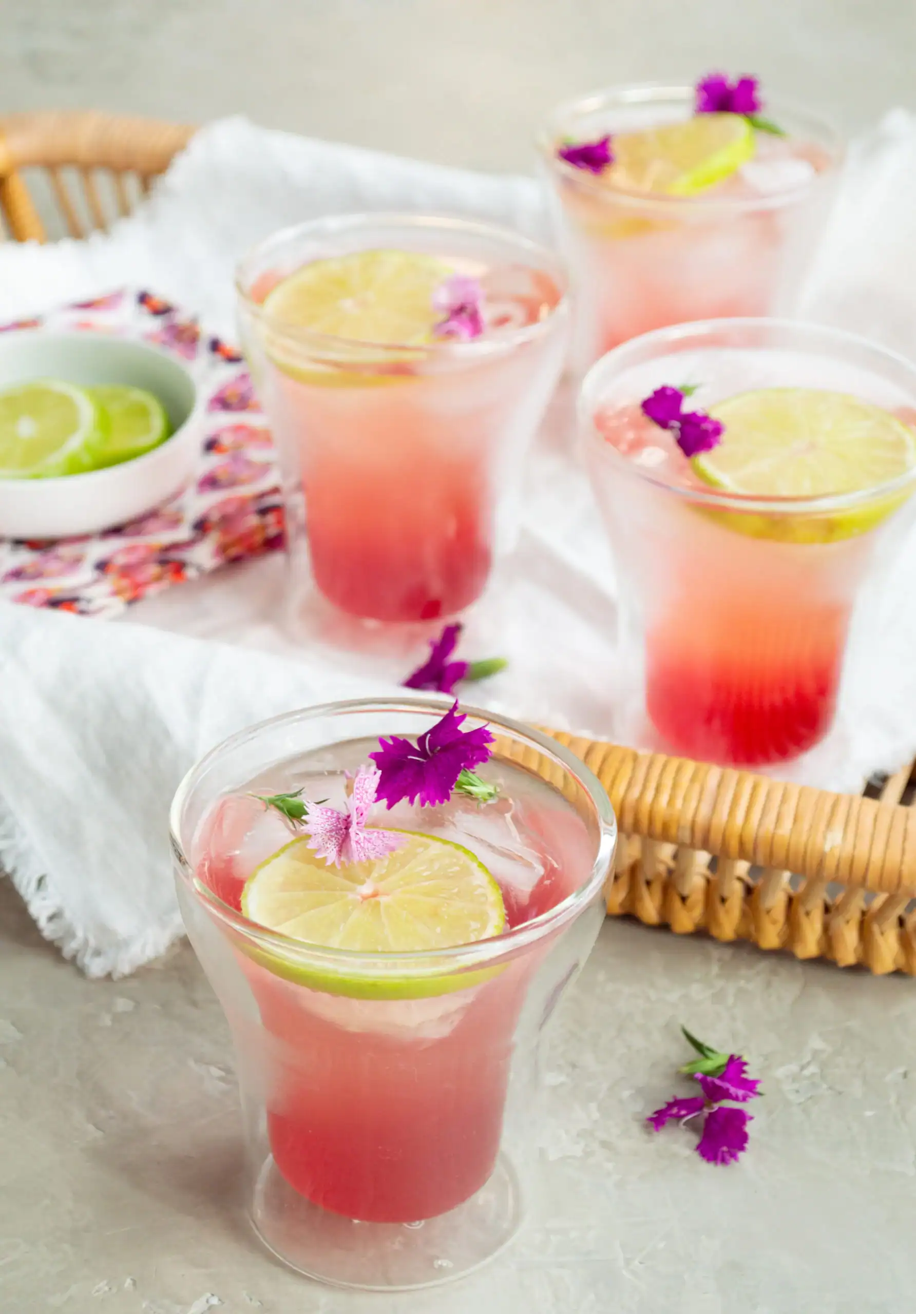 Prickly pear cactus moscow mule vodka cocktail.