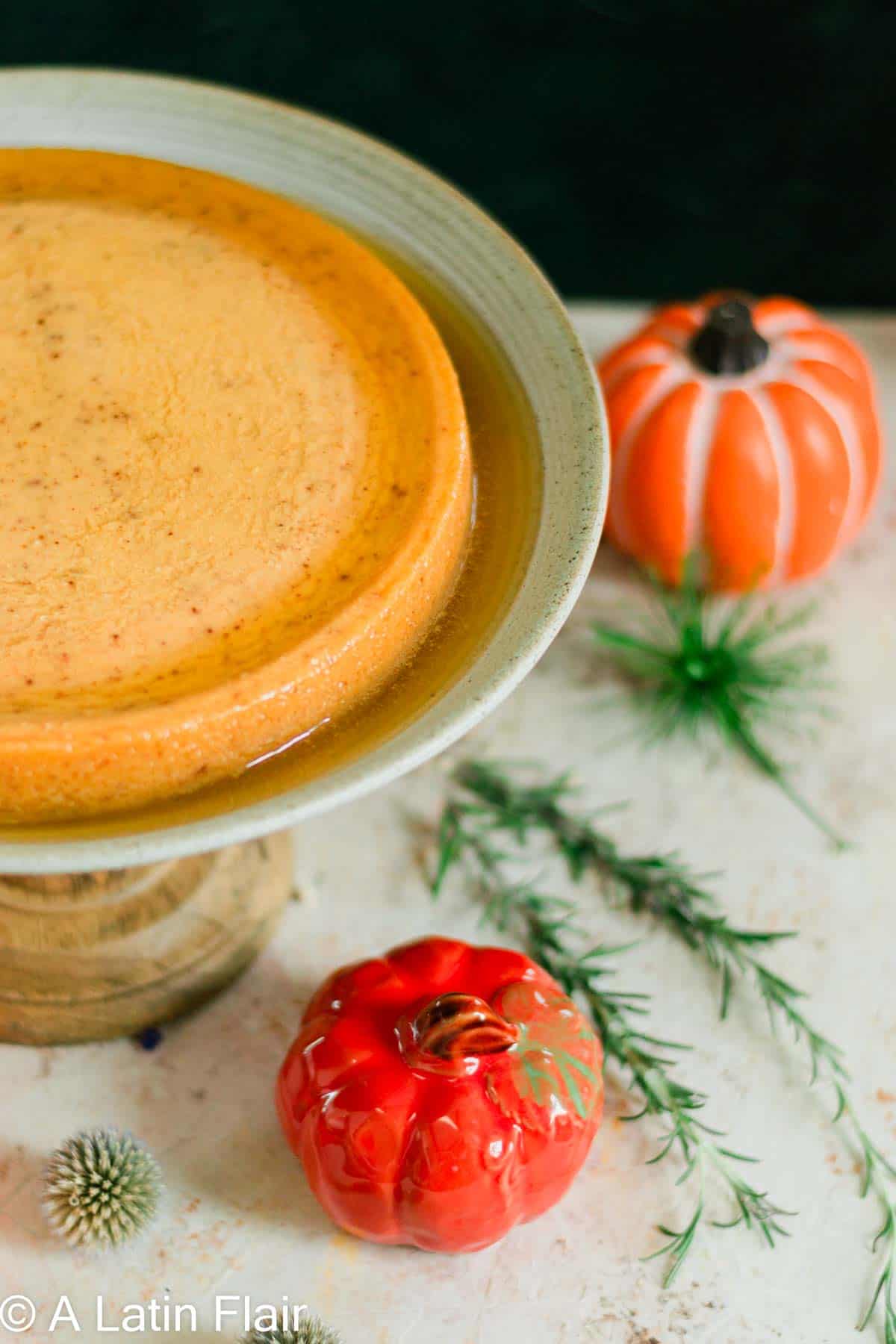 Pumpkin flan.