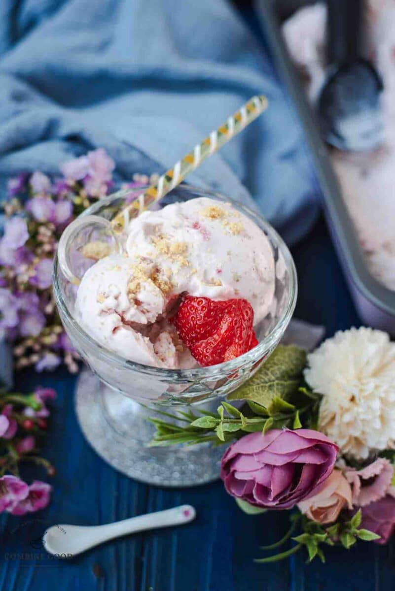 Strawberry shortcake ice cream.