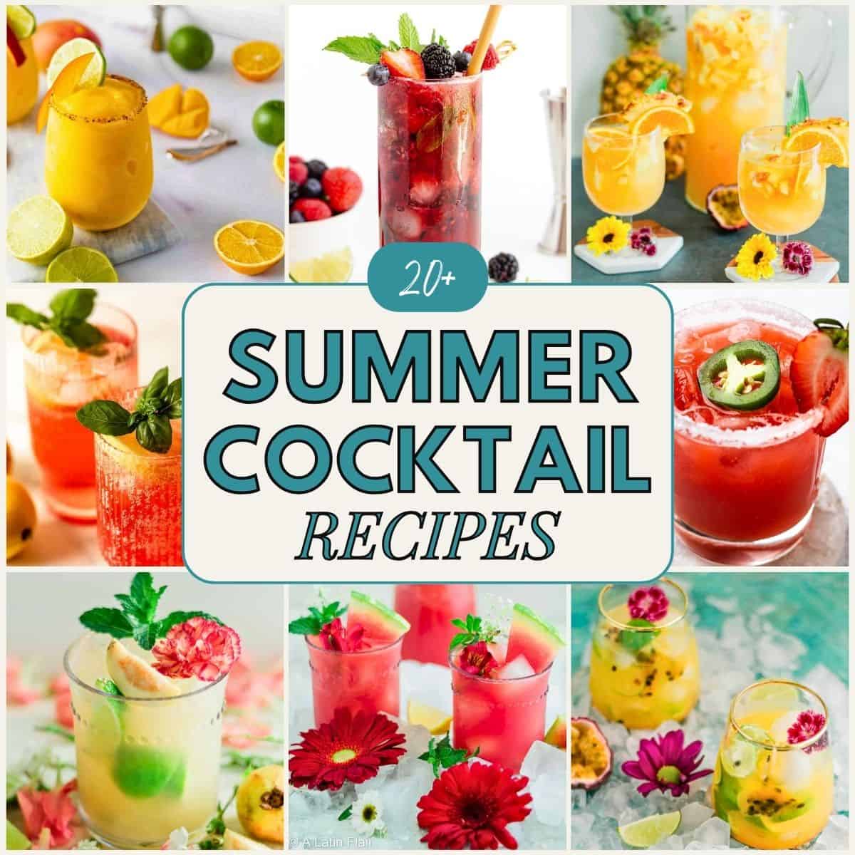 Summer cocktail recipes.