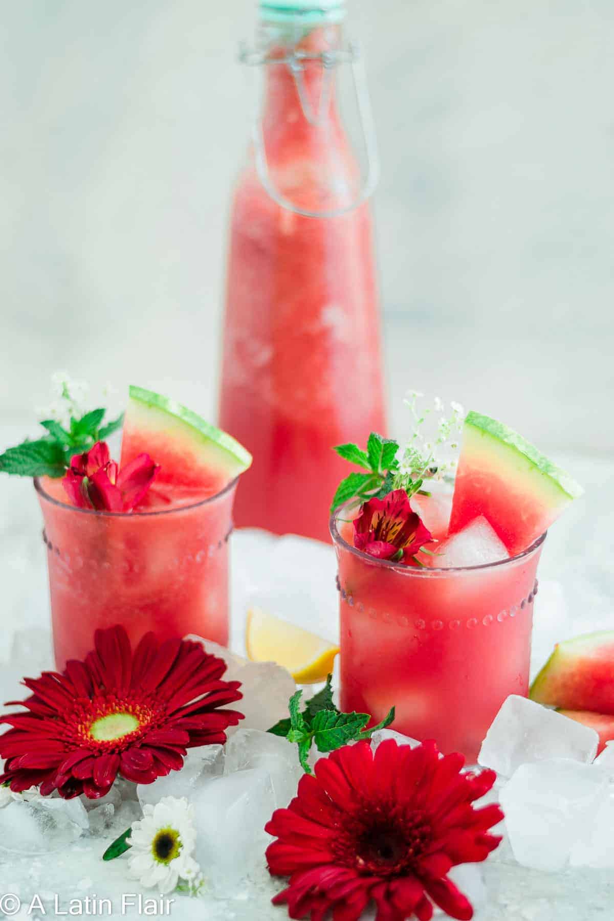 Watermelon agua fresca.
